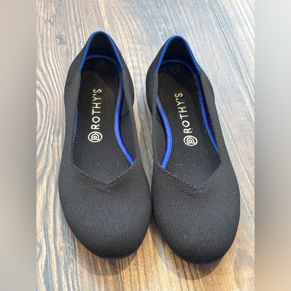 ROTHYS ROTHY’S KNIT BALLET FLAT BLACK ROUND TOE SIZE 11 - Picture 7 of 8
